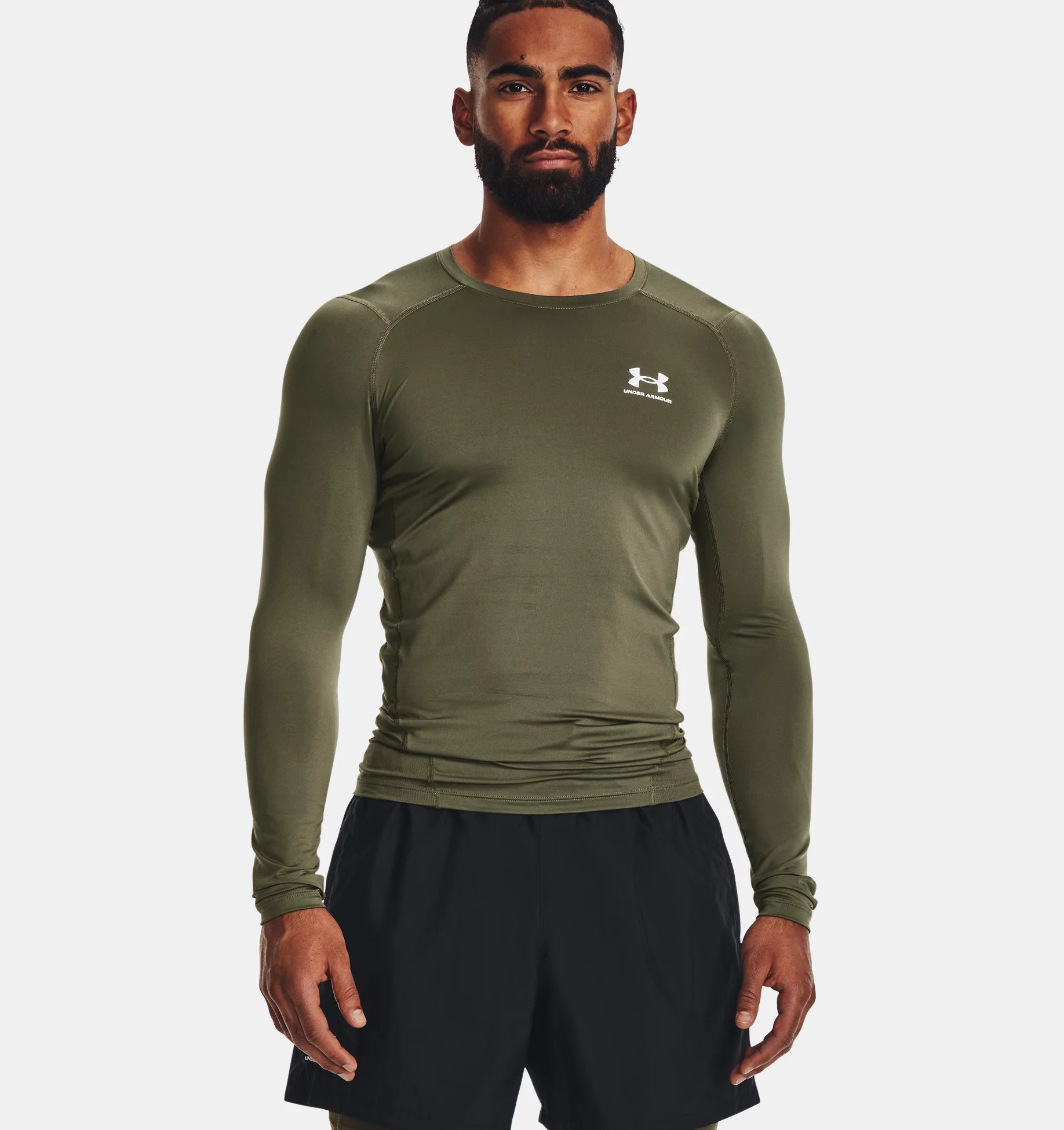 Brown under armour long sleeve shirt online